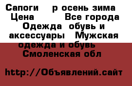 Сапоги 35 р.осень-зима  › Цена ­ 700 - Все города Одежда, обувь и аксессуары » Мужская одежда и обувь   . Смоленская обл.